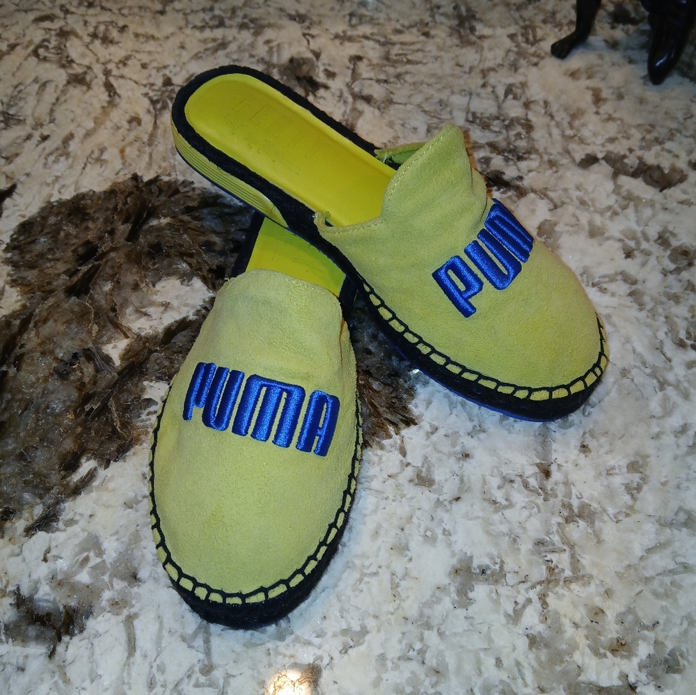 NWOT-Fenty Puma Women's 6.5 Suede Summer Mules